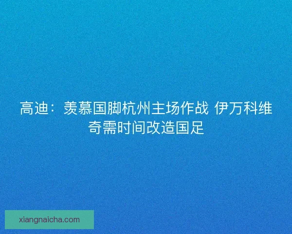 高迪：羡慕国脚杭州主场作战 伊万科维奇需时间改造国足
